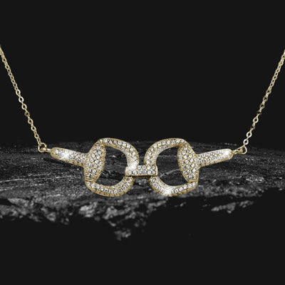 Finezia Necklace featuring a sterling silver and gold plated design with sparkling accents, elegantly crafted for women’s jewelry collections.