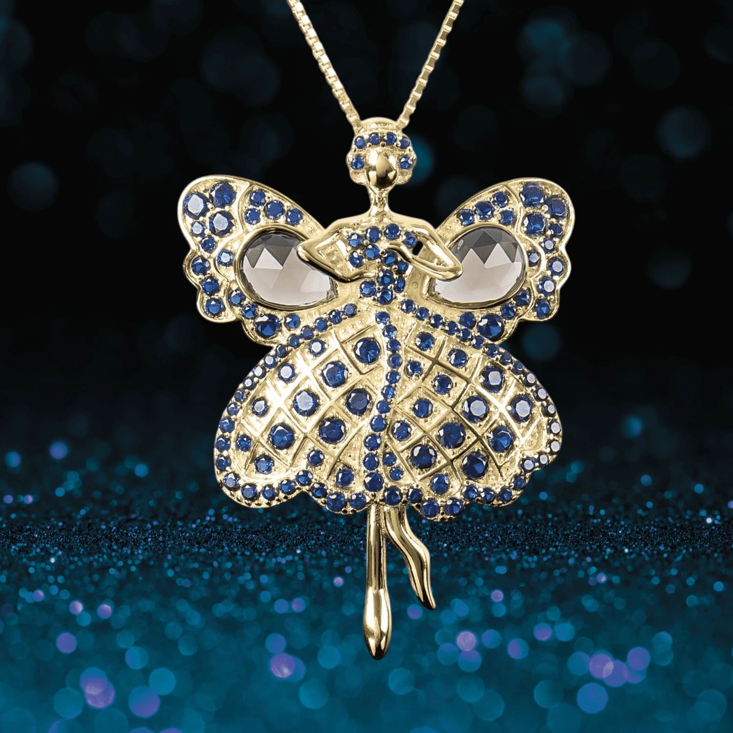 Daniel Steiger Fairy Dancer Gold Pendant