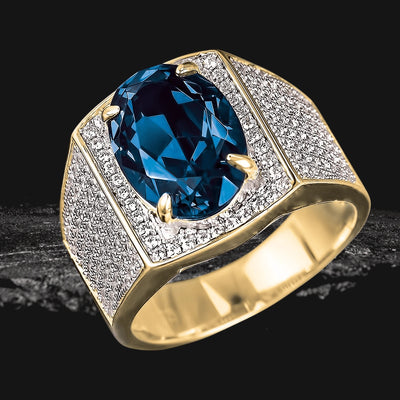 Daniel Steiger Notorious Blue Men's Ring