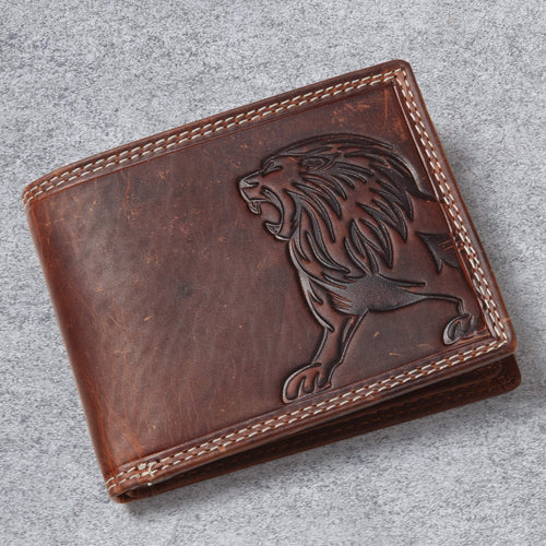 Daniel Steiger Lion Predator Leather Wallet