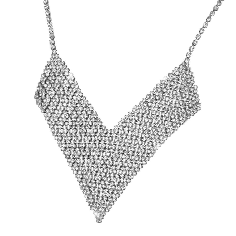 Daniel Steiger Glamorama Rhodium Necklace