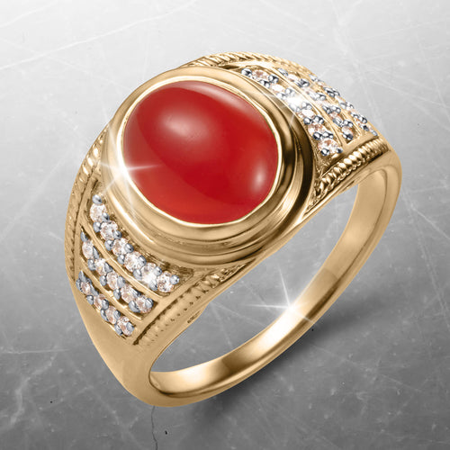 Daniel Steiger Pharoah Fire Carnelian Men’s Ring