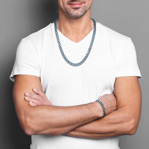 Daniel Steiger Indigo Steel Necklace