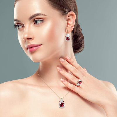 Daniel Steiger Gemma Garnet Earrings