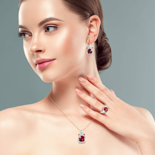 Daniel Steiger Gemma Garnet Earrings