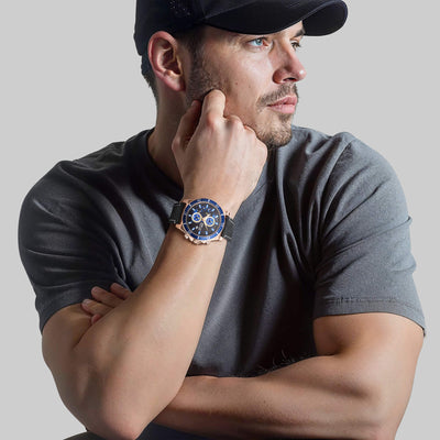 Dynamic Black Men's Watch