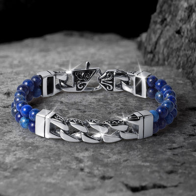 Daniel Steiger Eclipse Lapis Steel Men's Bracelet