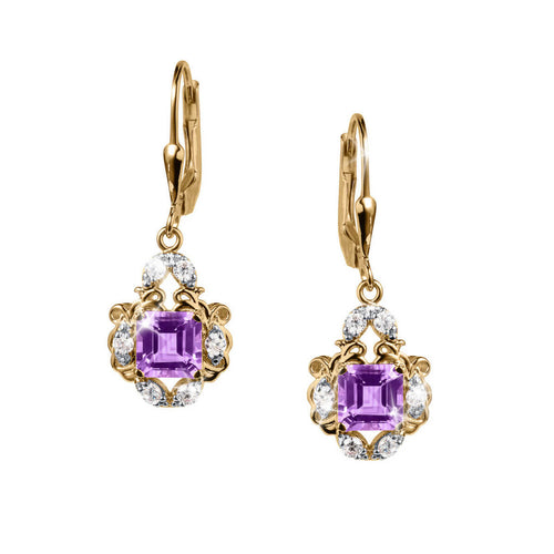 Daniel Steiger Amethyst Orchard Earrings