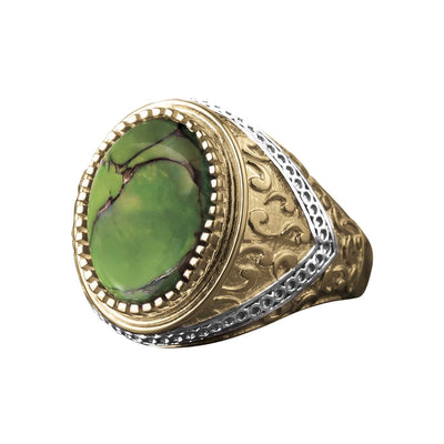 Daniel Steiger Green Copper Turquoise Ring